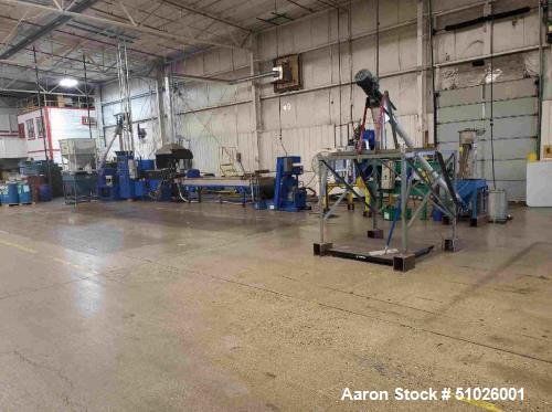 Used Davis Standard Single Screw Strand Pelletizing Line