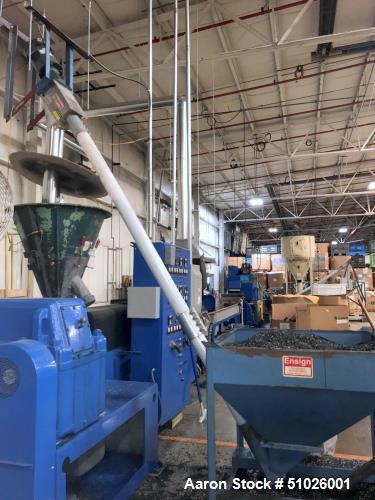 Used- Davis Standard Single Screw Strand Pelletizing Line