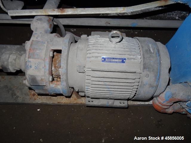 Used 6" Deltaplast extruder, 32 to 1 L/D ratio. Electrically heated, water cooled, jacketed feed section, thru Hamilton gearbox with 17.75 to 1 gearbox ratio, 300 hp DC motor with SCR controller, mai...