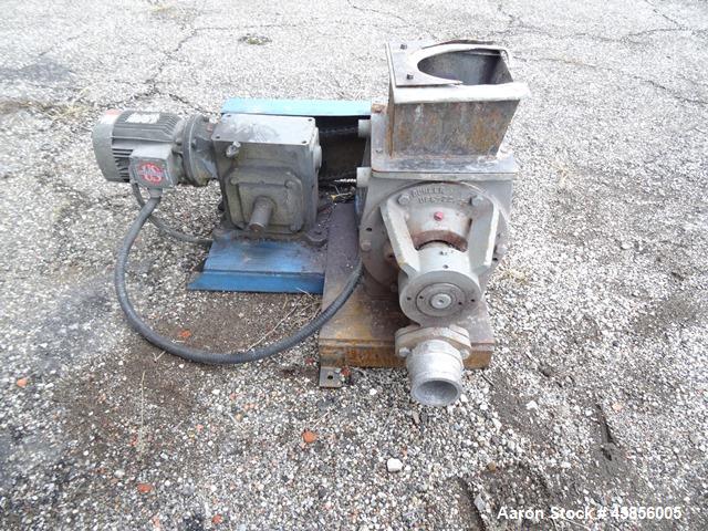 Used 6" Deltaplast extruder, 32 to 1 L/D ratio. Electrically heated, water cooled, jacketed feed section, thru Hamilton gearbox with 17.75 to 1 gearbox ratio, 300 hp DC motor with SCR controller, mai...