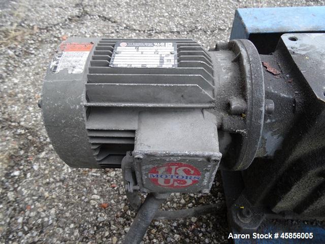 Used 6" Deltaplast extruder, 32 to 1 L/D ratio. Electrically heated, water cooled, jacketed feed section, thru Hamilton gearbox with 17.75 to 1 gearbox ratio, 300 hp DC motor with SCR controller, mai...