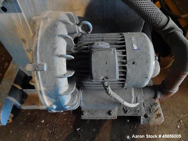Used 6" Deltaplast extruder, 32 to 1 L/D ratio. Electrically heated, water cooled, jacketed feed section, thru Hamilton gearbox with 17.75 to 1 gearbox ratio, 300 hp DC motor with SCR controller, mai...