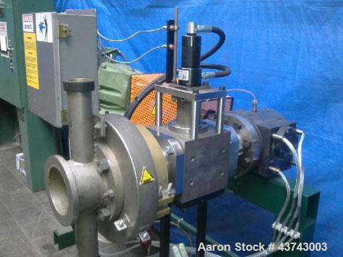 Used Gala Underwater Granulation Line comprised of: (1) Die head 1.9" x 0.13" (48 x 3.5 mm) with heating and flange. (1) Die plate heating, 6.4 hp/4.8 kW. (1) Granulator SMUP, 10 hp/7.5 kW, 50 hz. (2...