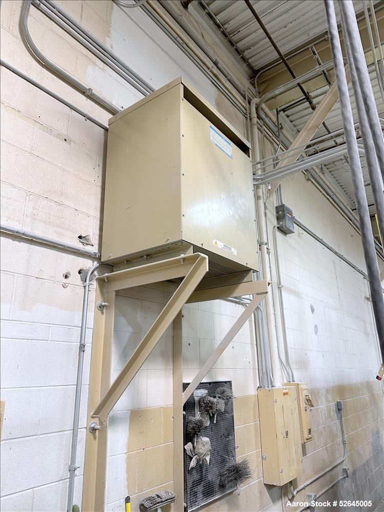 Used HPM Single Screw Pelletizing Line Consisting Of: (1) HPM 3-1/2'' single screw extruder, Model 3.5TMC, Serial # 88342. Approximately 40 to 1 L/D ratio. Electrically heated, air cooled 6 zone side...