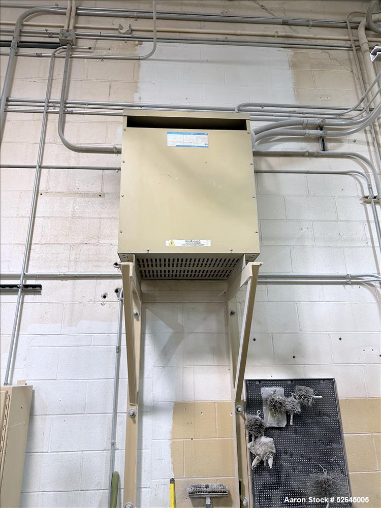 Used HPM Single Screw Pelletizing Line Consisting Of: (1) HPM 3-1/2'' single screw extruder, Model 3.5TMC, Serial # 88342. Approximately 40 to 1 L/D ratio. Electrically heated, air cooled 6 zone side...