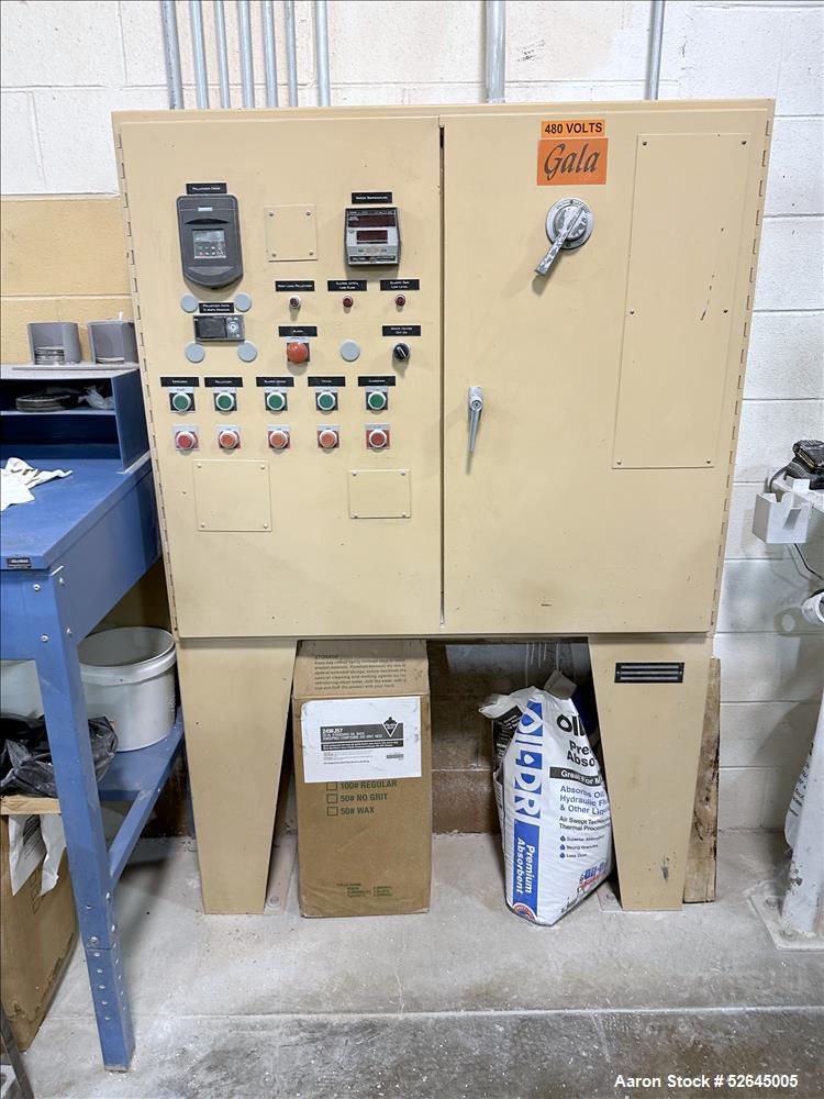 Used HPM Single Screw Pelletizing Line Consisting Of: (1) HPM 3-1/2'' single screw extruder, Model 3.5TMC, Serial # 88342. Approximately 40 to 1 L/D ratio. Electrically heated, air cooled 6 zone side...