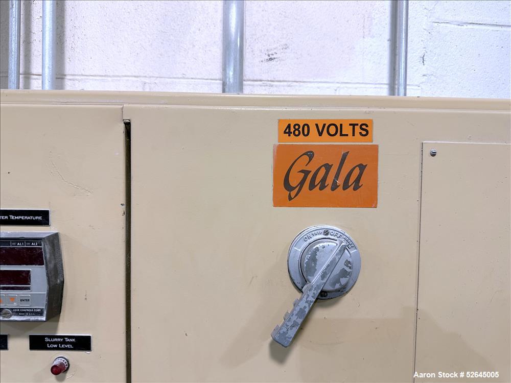 Used HPM Single Screw Pelletizing Line Consisting Of: (1) HPM 3-1/2'' single screw extruder, Model 3.5TMC, Serial # 88342. Approximately 40 to 1 L/D ratio. Electrically heated, air cooled 6 zone side...