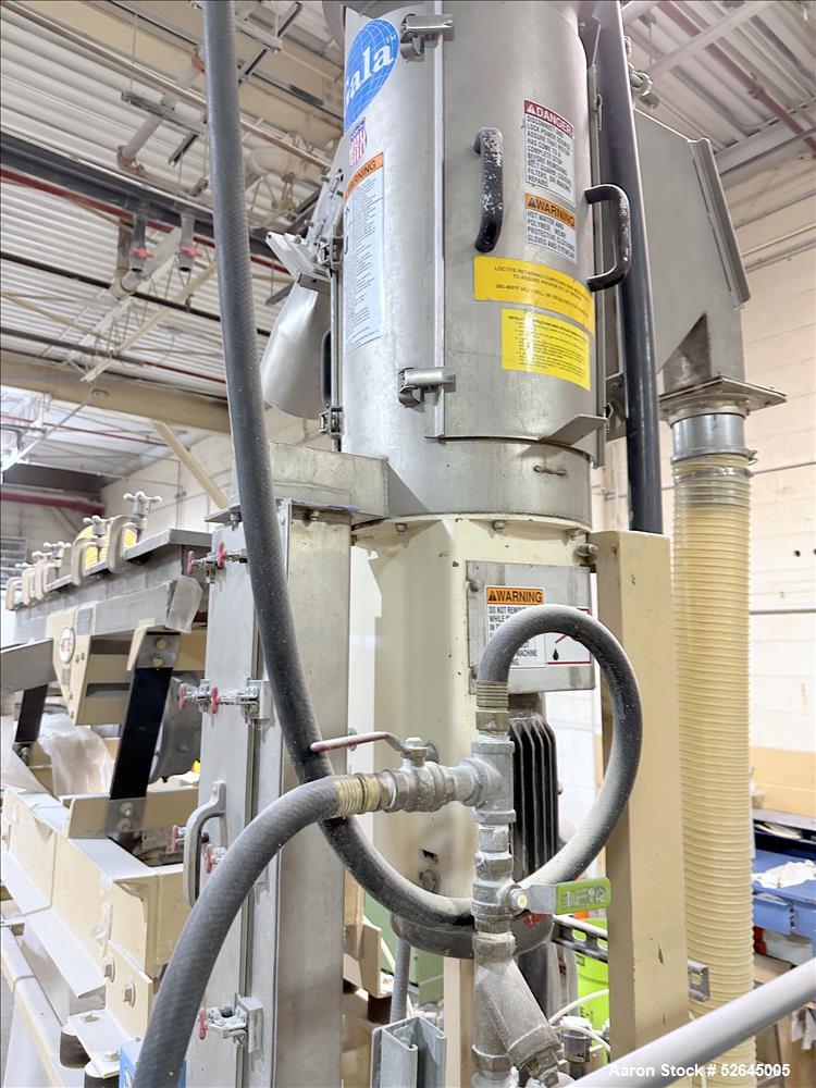 Used HPM Single Screw Pelletizing Line Consisting Of: (1) HPM 3-1/2'' single screw extruder, Model 3.5TMC, Serial # 88342. Approximately 40 to 1 L/D ratio. Electrically heated, air cooled 6 zone side...