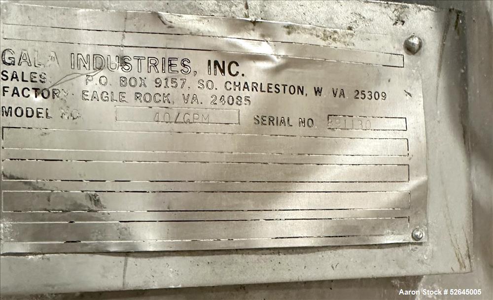 Used HPM Single Screw Pelletizing Line Consisting Of: (1) HPM 3-1/2'' single screw extruder, Model 3.5TMC, Serial # 88342. Approximately 40 to 1 L/D ratio. Electrically heated, air cooled 6 zone side...