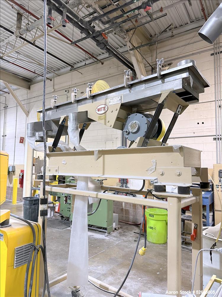 Used HPM Single Screw Pelletizing Line Consisting Of: (1) HPM 3-1/2'' single screw extruder, Model 3.5TMC, Serial # 88342. Approximately 40 to 1 L/D ratio. Electrically heated, air cooled 6 zone side...