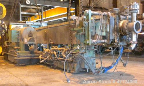 Used HPM Prodex 6’’ Underwater Pelletizing Line consisting of: (1) HPM Prodex 6’’ Torquemaster single screw extruder, model TMH600A-262-30D. 30 to 1 L/D ratio. Electrically heated, water cooled 6 zon...