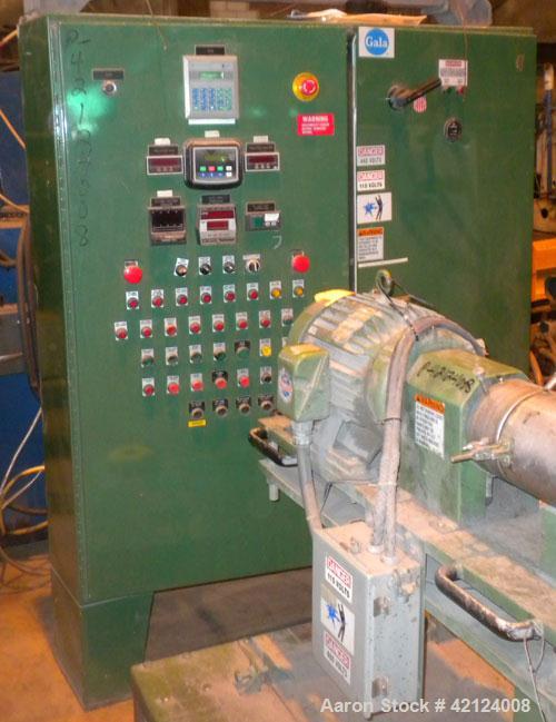 Used HPM Prodex 6’’ Underwater Pelletizing Line consisting of: (1) HPM Prodex 6’’ Torquemaster single screw extruder, model TMH600A-262-30D. 30 to 1 L/D ratio. Electrically heated, water cooled 6 zon...
