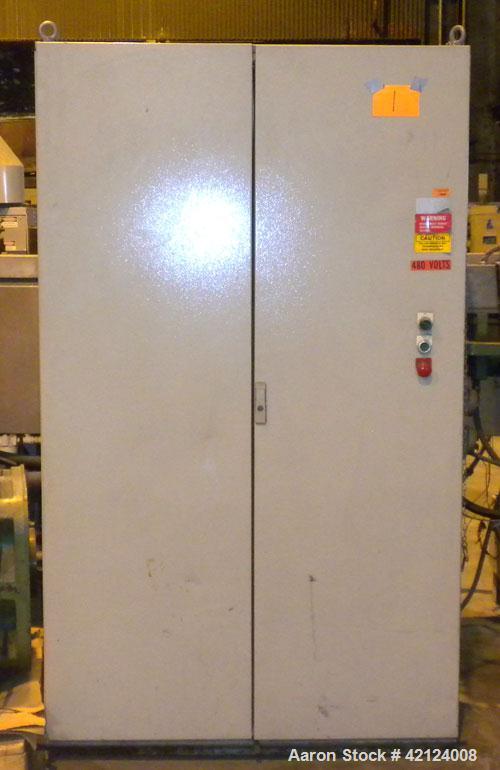 Used HPM Prodex 6’’ Underwater Pelletizing Line consisting of: (1) HPM Prodex 6’’ Torquemaster single screw extruder, model TMH600A-262-30D. 30 to 1 L/D ratio. Electrically heated, water cooled 6 zon...