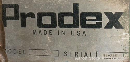Used HPM Prodex 6’’ Underwater Pelletizing Line consisting of: (1) HPM Prodex 6’’ Torquemaster single screw extruder, model TMH600A-262-30D. 30 to 1 L/D ratio. Electrically heated, water cooled 6 zon...