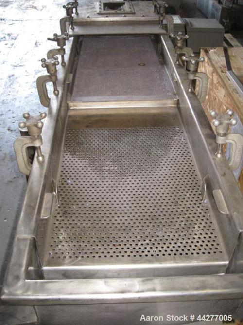Used Hartig/Davis Standard dual diameter reclaim extrusion line consisting of: One (1) 6"/3.5" Hartig/Davis Standard dual diameter extruder, electrically heated, air cooled barrel, vented and plugged...