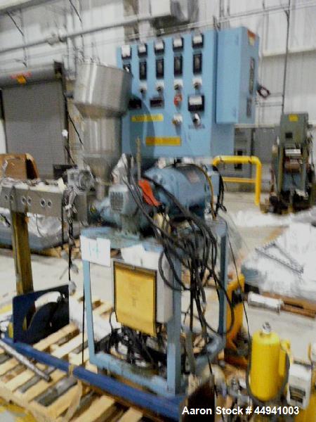 Used- Killion Lab Pelletizing Line consisting of:  (1) Killion 1.25" diameter single screw extruder, approximately 30 to 1 L...