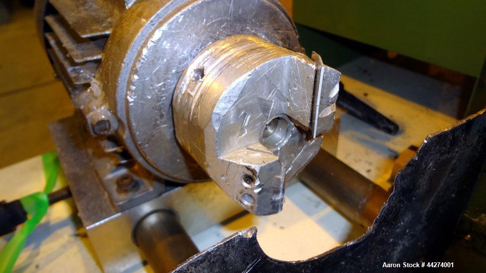 Used Macchi Recotrim Trim & Film Waste Pelletizing Line, Model ES40. Consisitng of: (1) 35mm Single screw extruder, approximate 19.2 L/D ratio. Electrically heated, air cooled 2 zone non-vented barre...