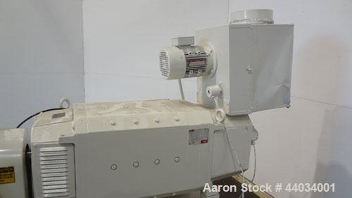 Used PTI Underwater Pelletizing Line consisting of: (1) PTI 4-1/2” Trident Series single screw extruder, model 4500, serial# 1927, built 1995. Approximate 32 to 1 L/D ratio. 5 Zone electrically heate...