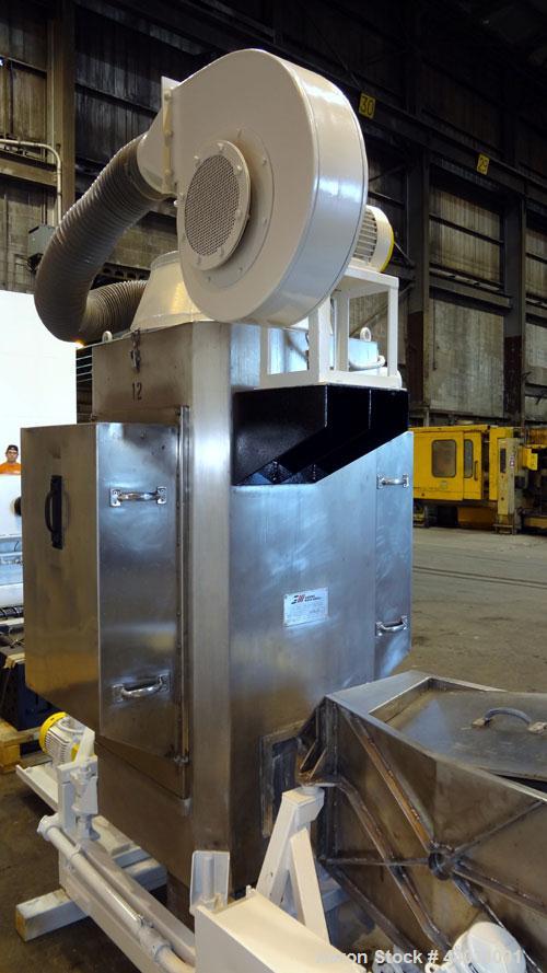 Used PTI Underwater Pelletizing Line consisting of: (1) PTI 4-1/2” Trident Series single screw extruder, model 4500, serial# 1927, built 1995. Approximate 32 to 1 L/D ratio. 5 Zone electrically heate...
