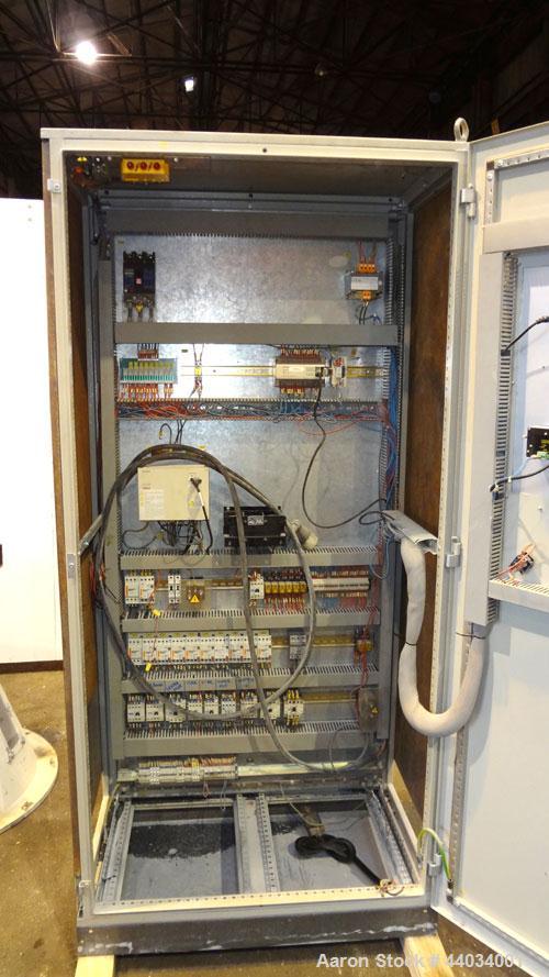 Used PTI Underwater Pelletizing Line consisting of: (1) PTI 4-1/2” Trident Series single screw extruder, model 4500, serial# 1927, built 1995. Approximate 32 to 1 L/D ratio. 5 Zone electrically heate...
