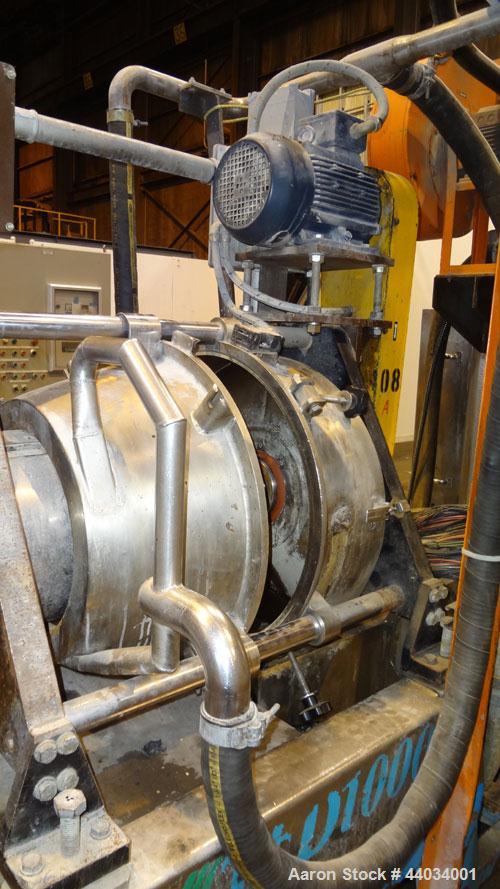 Used PTI Underwater Pelletizing Line consisting of: (1) PTI 4-1/2” Trident Series single screw extruder, model 4500, serial# 1927, built 1995. Approximate 32 to 1 L/D ratio. 5 Zone electrically heate...