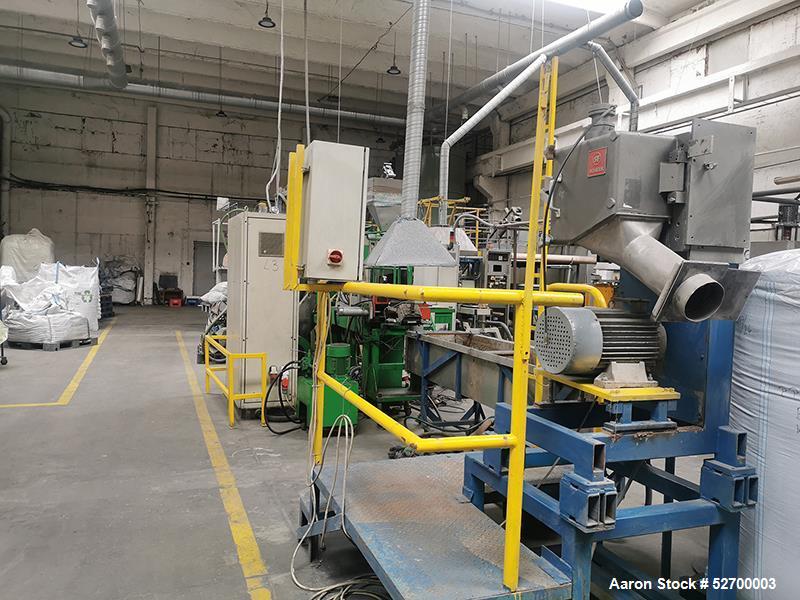 Used- Officina Meccanica Prealpina SRL Single Screw Pelletizing Line