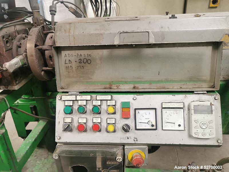 Officina Meccanica Prealpina Single Screw Pelletizer – 80–110 kg/hr for Rigid Plastics