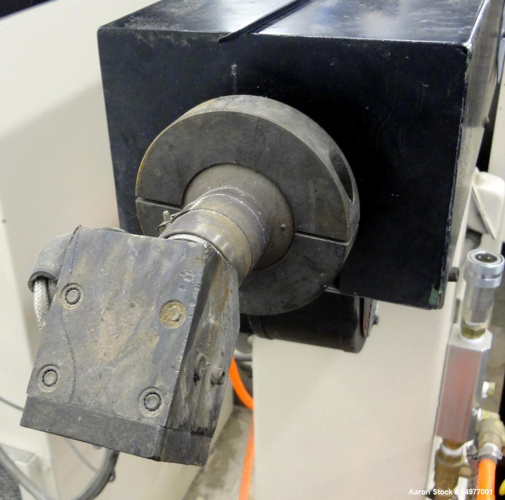 Used Wayne Machine Pelletizing Line consisting of:  (1) Wayne Machine 1-1/2" single screw extruder. Approximately 24 to 1 L/D ratio. Electrically heated, air cooled top vented barrel. Water cooled fe...