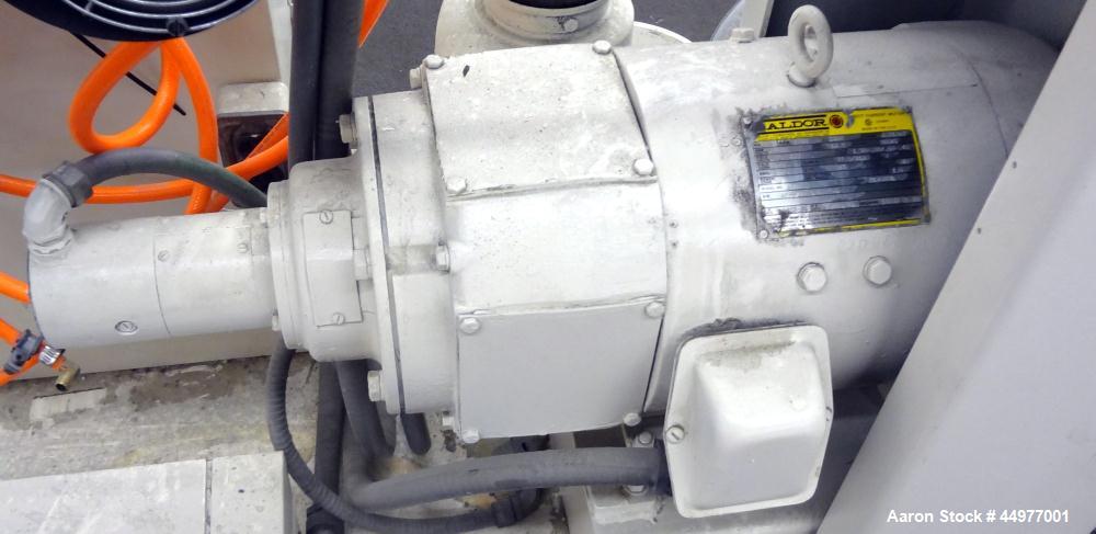 Used Wayne Machine Pelletizing Line consisting of:  (1) Wayne Machine 1-1/2" single screw extruder. Approximately 24 to 1 L/D ratio. Electrically heated, air cooled top vented barrel. Water cooled fe...