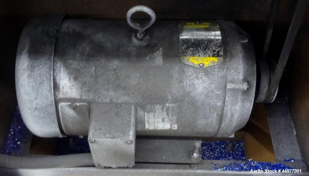Used Wayne Machine Pelletizing Line consisting of:  (1) Wayne Machine 1-1/2" single screw extruder. Approximately 24 to 1 L/D ratio. Electrically heated, air cooled top vented barrel. Water cooled fe...