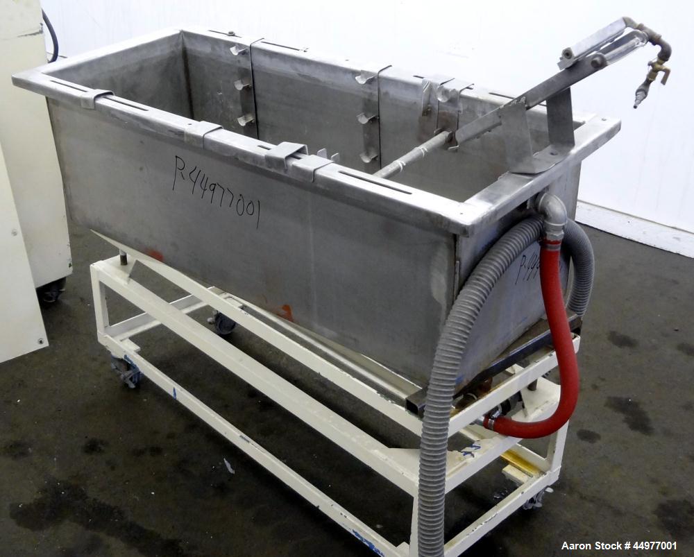 Used Wayne Machine Pelletizing Line consisting of:  (1) Wayne Machine 1-1/2" single screw extruder. Approximately 24 to 1 L/D ratio. Electrically heated, air cooled top vented barrel. Water cooled fe...