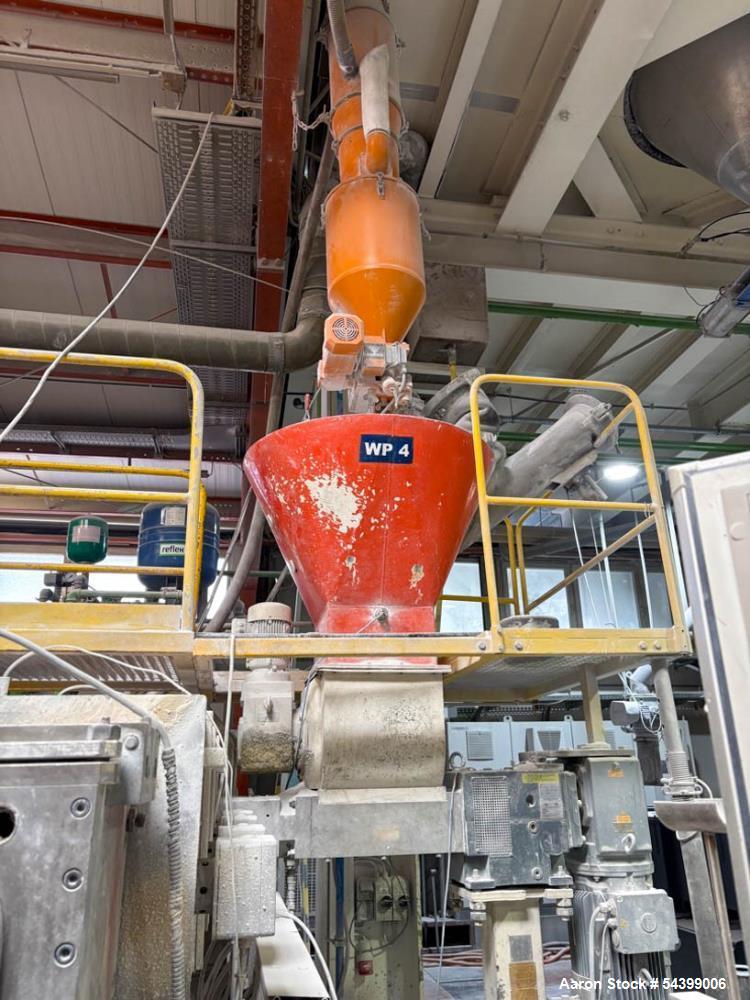 Used Krupp Werner & Pfleiderer KP-120/250 KombiPlast Compounder with ZS-B 120 Side Feeder