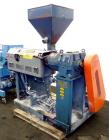 Used APV Single Screw Pelletizing Line Consisting Of: (1) APV 1-1/2” single screw extruder, 30 to 1 L/D ratio. Electrically heated, air cooled 4 zone, side vented barrel with vacuum pump. Water coole...
