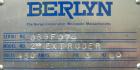 Used Berlyn Pelletizing Line Consisting Of: (1) Berlyn 2