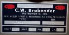 Used C.W. Brabender Plasti-Corder Extruder System consisting of: (1) Direct current drive unit, model DR-2071, type Polysped, No. 0105/PE, serial #265. Approximately 7 hp motor. (1) PL-2000 panel. (1...
