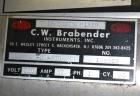 Used C.W. Brabender Plasti-Corder Extruder System consisting of: (1) Direct current drive unit, model DR-2071, type Polysped, No. 0105/PE, serial #265. Approximately 7 hp motor. (1) PL-2000 panel. (1...
