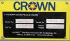 Used Crown (CDLTechnologies) Pelletizing Line, Consisting Of: (1) Crown (CDLTechnologies) 10’’ Diameter Single Screw Extruder, Model CEXT10, serial# 1590. Approximately 30 to 1 L/D ratio, cored for c...