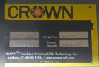 Used Crown (CDLTechnologies) Pelletizing Line, Consisting Of: (1) Crown (CDLTechnologies) 10’’ Diameter Single Screw Extruder, Model CEXT10, serial# 1590. Approximately 30 to 1 L/D ratio, cored for c...