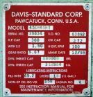 Used Davis Standard Single Screw Pelletizing Line