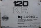 Used Dolci single screw extruder, model 120KR, 4.5