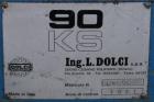Used Dolci single screw extruder, model 90KS, 3.5