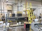 Used HPM Single Screw Pelletizing Line Consisting Of: (1) HPM 3-1/2'' single screw extruder, Model 3.5TMC, Serial # 88342. Approximately 40 to 1 L/D ratio. Electrically heated, air cooled 6 zone side...