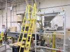 Used HPM Single Screw Pelletizing Line Consisting Of: (1) HPM 3-1/2'' single screw extruder, Model 3.5TMC, Serial # 88342. Approximately 40 to 1 L/D ratio. Electrically heated, air cooled 6 zone side...