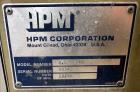 Used HPM Single Screw Pelletizing Line Consisting Of: (1) HPM 3-1/2'' single screw extruder, Model 3.5TMC, Serial # 88342. Approximately 40 to 1 L/D ratio. Electrically heated, air cooled 6 zone side...