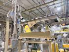 Used HPM Single Screw Pelletizing Line Consisting Of: (1) HPM 3-1/2'' single screw extruder, Model 3.5TMC, Serial # 88342. Approximately 40 to 1 L/D ratio. Electrically heated, air cooled 6 zone side...