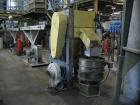 USED: Prealpina granulating extrusion line. (1) Single screw extruder,type TR80, diameter 3.15