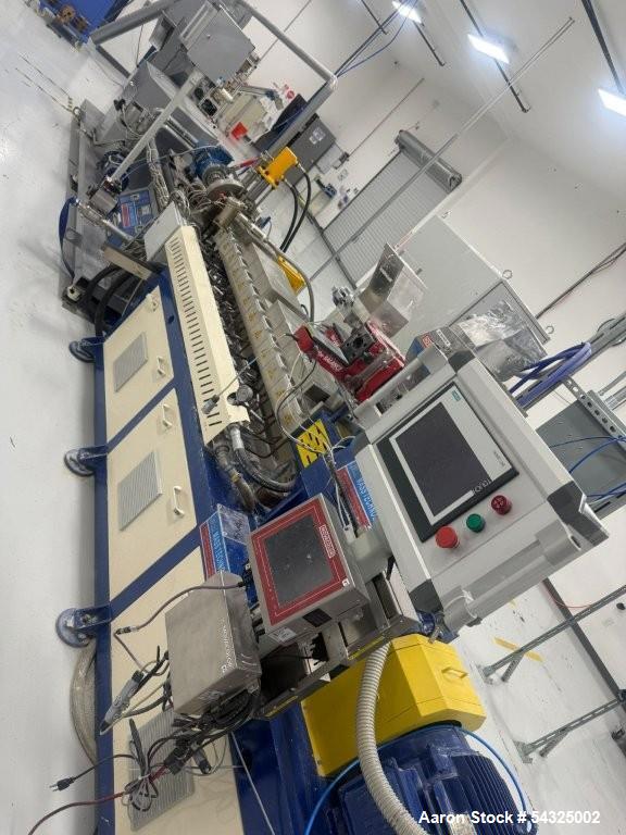 Used 35mm Zhangjiagang Twin Screw Pelletizing Extrusion Line with Underwater Pelletizer for Bioplastics & Compounding