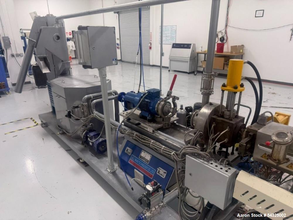 Used 35mm Zhangjiagang Twin Screw Pelletizing Extrusion Line with Underwater Pelletizer for Bioplastics & Compounding