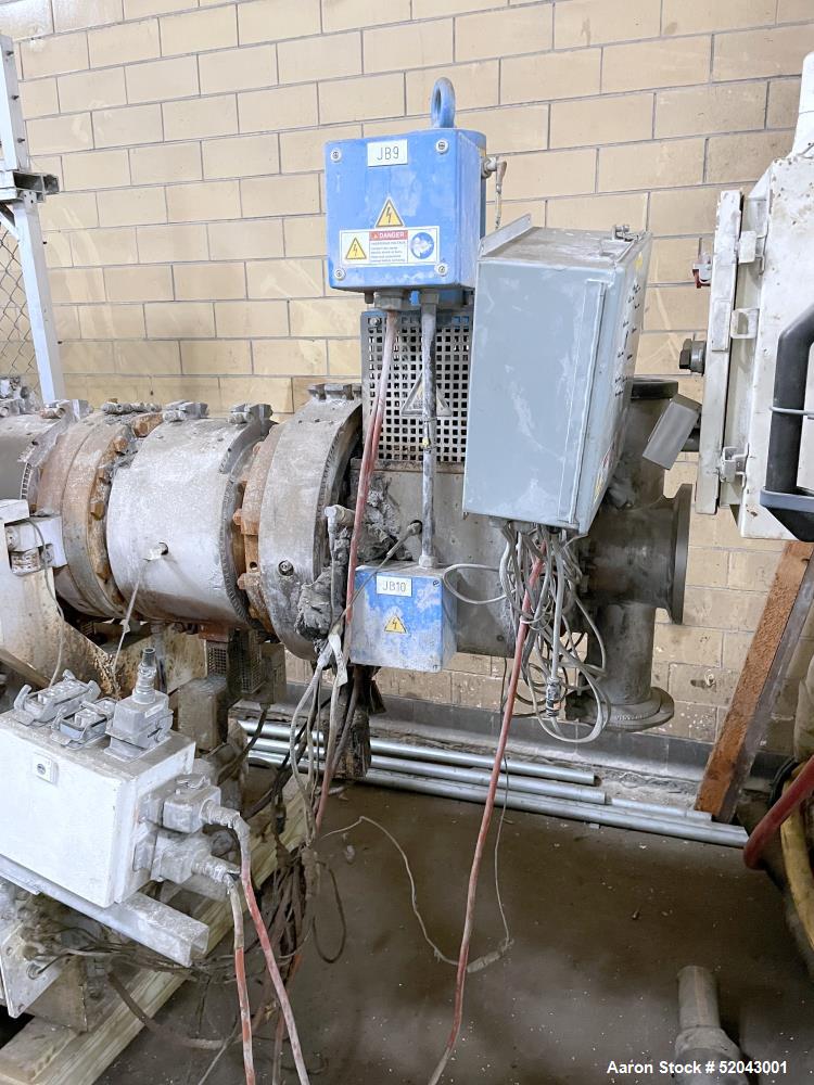 Used Twin Screw Pelletizing Line Consisting Of: (1) Krauss Maffei-Berstorff 110mm twin screw extruder, model ZE110RX56DUT, serial# 90202488, built 2008. Co-Rotating Screw Design. Approximate 56 to 1 ...