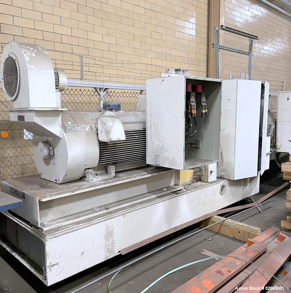 Used Twin Screw Pelletizing Line Consisting Of: (1) Krauss Maffei-Berstorff 110mm twin screw extruder, model ZE110RX56DUT, serial# 90202488, built 2008. Co-Rotating Screw Design. Approximate 56 to 1 ...